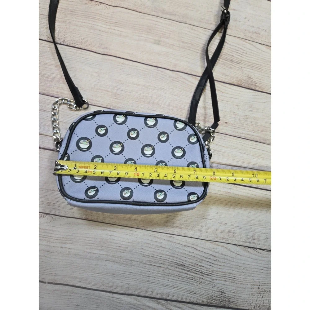 Star Wars Grogu All over print small Purse Zipper Gray Baby Yoda - Picture 3 of 10